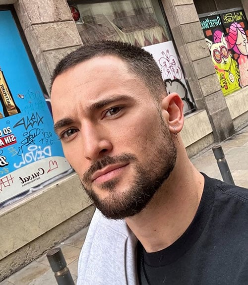 Buzz Cut with Low Taper Fade