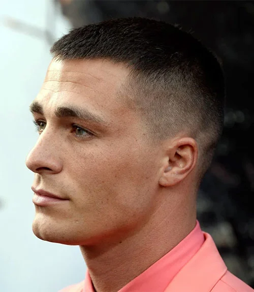 Long Buzz Cut with Taper Fade