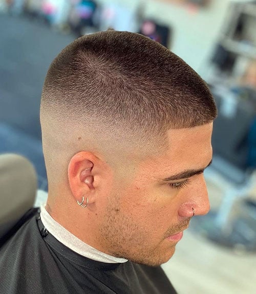 Modern Buzz Cut Fade